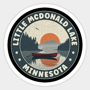 Little McDonald Lake Minnesota Sunset Sticker